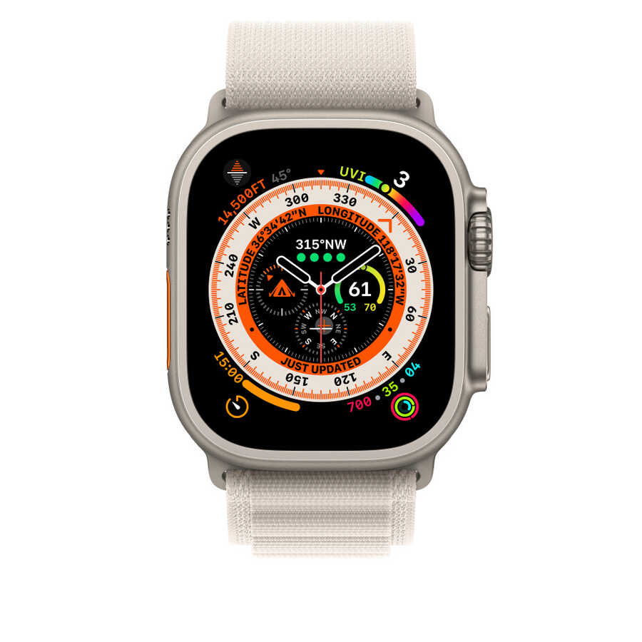 Apple Watch Ultra 49mm Uyumlu Kordon Wiwu WU-01 Hasır Örgü Strap Kayış - 4