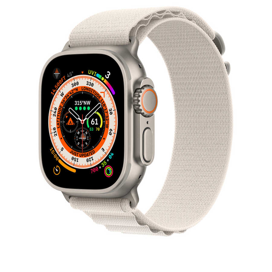 Apple Watch Ultra 49mm Uyumlu Kordon Wiwu WU-01 Hasır Örgü Strap Kayış - 10