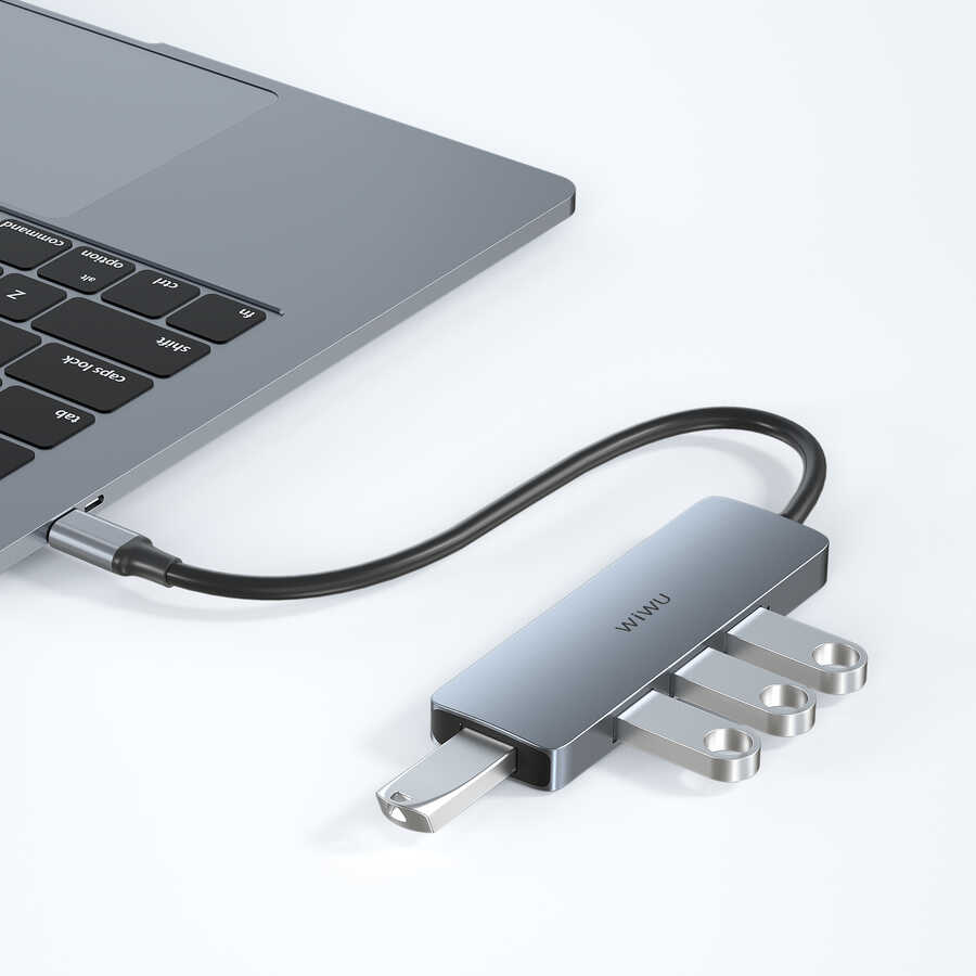 Wiwu Alpha A440 Pro 4 in 1 Type-C Hub 4'lü Usb Çoğaltıcı - 2