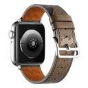 ​​​Apple Watch 44mm Uyumlu KRD-76 PU Deri Kordon Strap Kayış - 1