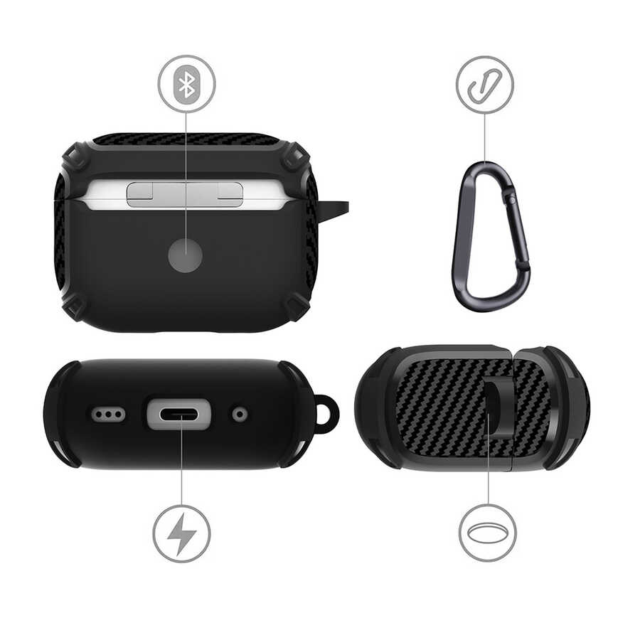 Apple Airpods Pro 2 Uyumlu Kılıf Zore Airbag 26 Silikon - 6