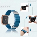 ​​​Apple Watch 42mm Uyumlu KRD-78 PU Deri Kordon Strap Kayış - 2