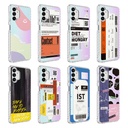 Samsung Galaxy A04S Uyumlu Kılıf Airbag Kenarlı Renkli Desenli Silikon Zore Elegans Kapak - 1