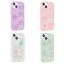 Apple iPhone 14 Plus Uyumlu Kılıf Kabartma Figürlü Parlak Zore Toys Silikon Kapak - 1