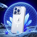 Apple iPhone 14 Pro Max Uyumlu Kılıf Magsafe Şarj Özellikli Cam Yüzey Ekran Koruyuculu Benks Electroplated Kapak - 4