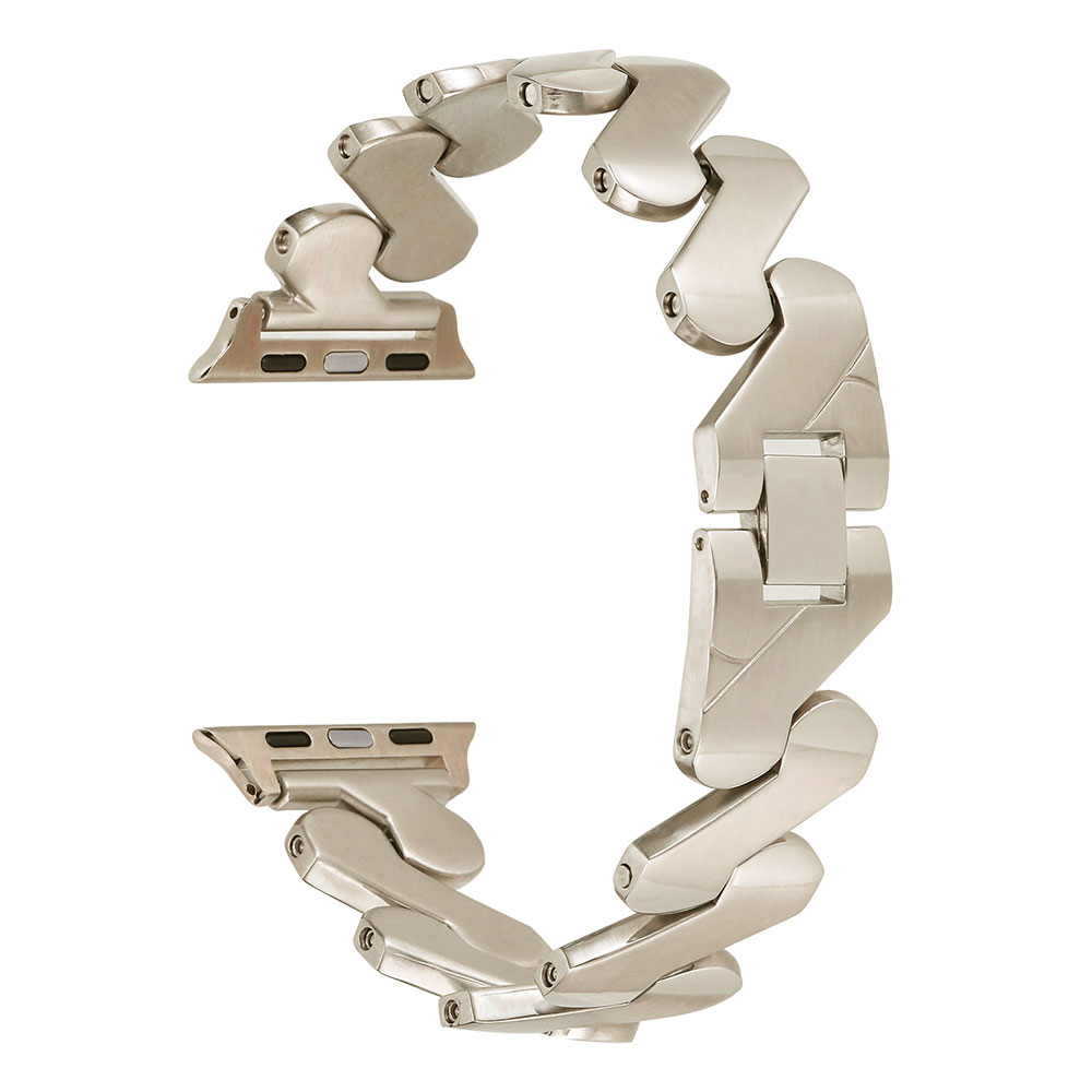 ​​​Apple Watch 44mm Uyumlu Kordon KRD-80 Metal Strap Kayış - 7
