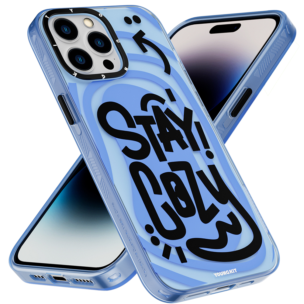 Apple iPhone 14 Pro Uyumlu Kılıf Mutlu Mod Figürlü YoungKit Happy Mood Serisi Kapak - 1