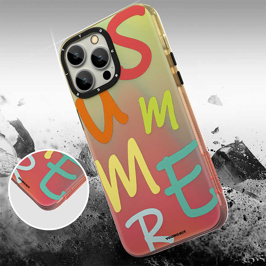 Apple iPhone 12 Pro Max Uyumlu Kılıf YoungKit Summer Serisi Kapak - 9