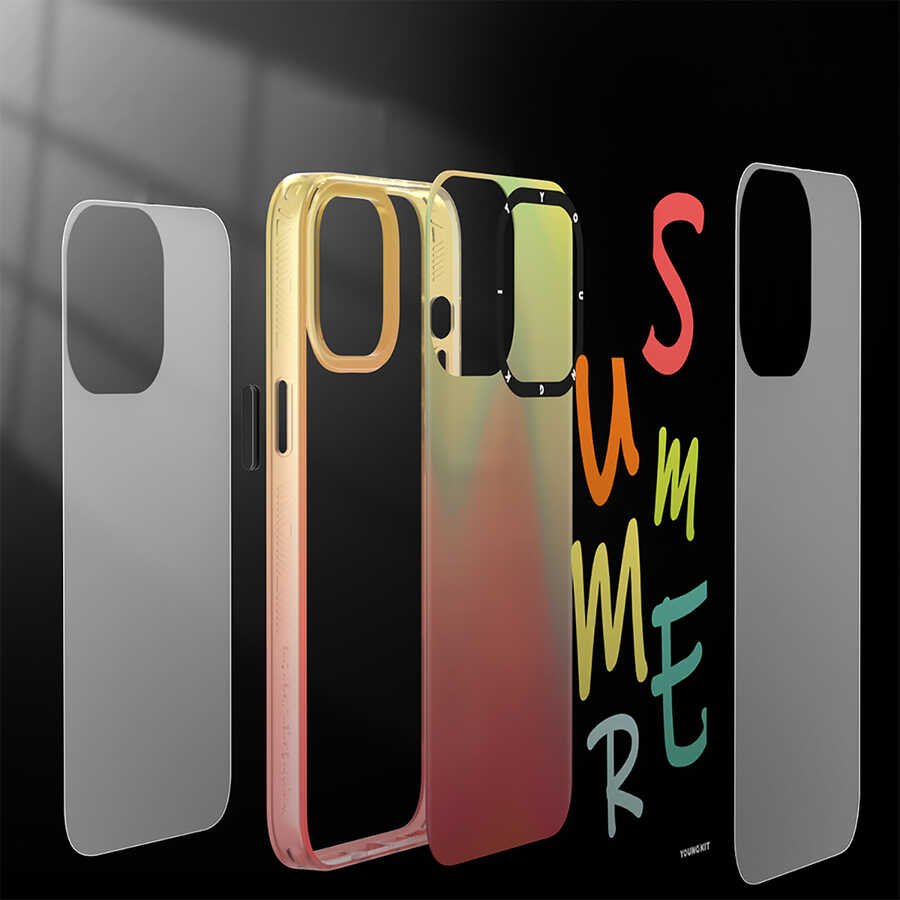 Apple iPhone 12 Pro Max Uyumlu Kılıf YoungKit Summer Serisi Kapak - 13