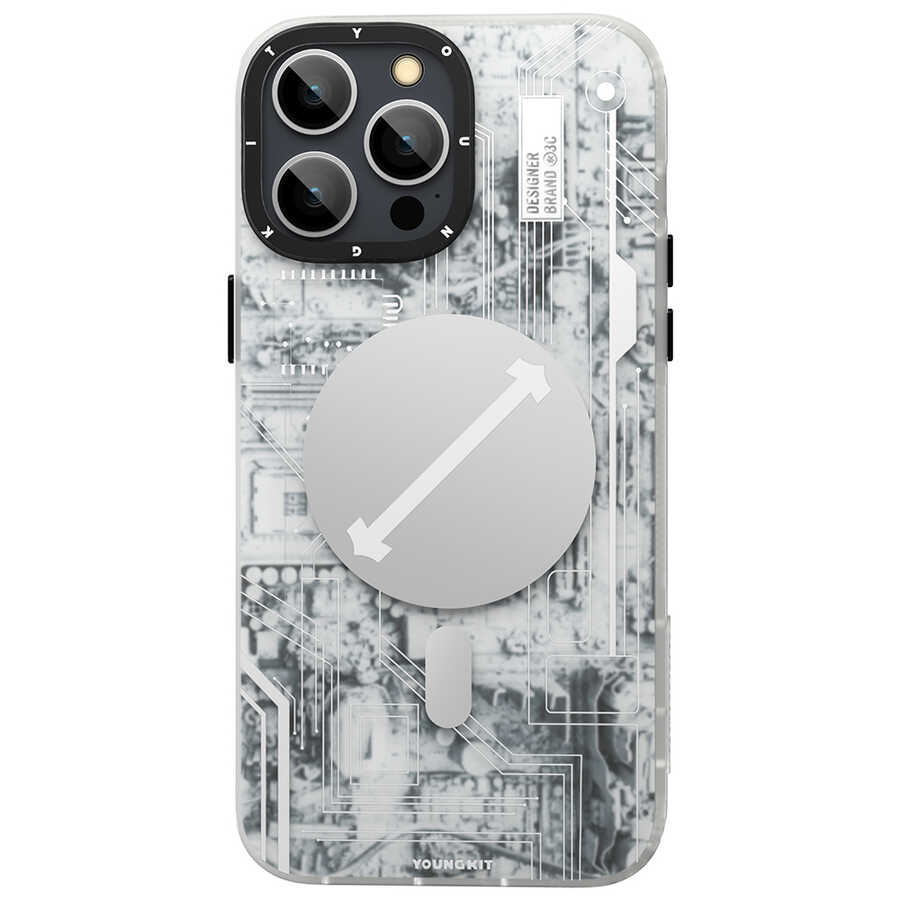 Apple iPhone 12 Pro Max Uyumlu Kılıf YoungKit Technology Serisi Kapak - 1