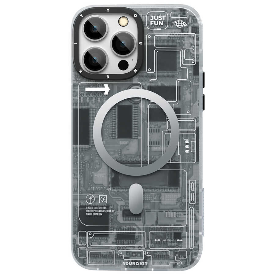 Apple iPhone 12 Pro Max Uyumlu Kılıf YoungKit Technology Serisi Kapak - 3