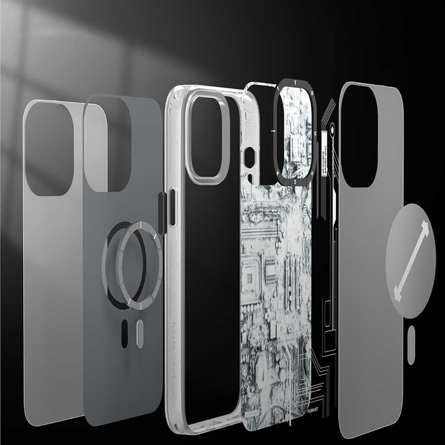 Apple iPhone 12 Pro Max Uyumlu Kılıf YoungKit Technology Serisi Kapak - 12