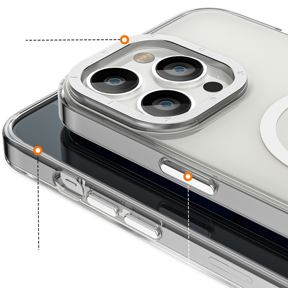 Apple iPhone 12 Pro Max Uyumlu Kılıf Magsafe Şarj Özellikli Youngkit Coloured Glaze Serisi Kapak - 2
