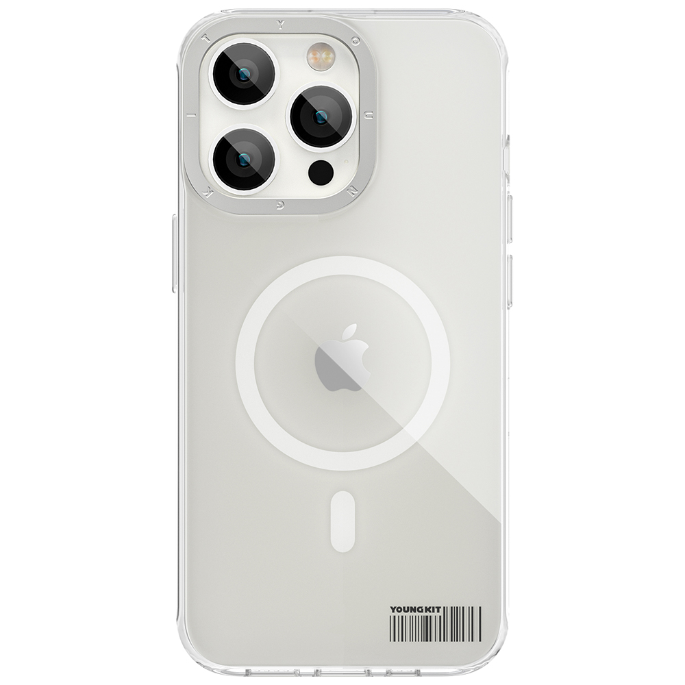 Apple iPhone 12 Pro Max Uyumlu Kılıf Magsafe Şarj Özellikli Youngkit Coloured Glaze Serisi Kapak - 5
