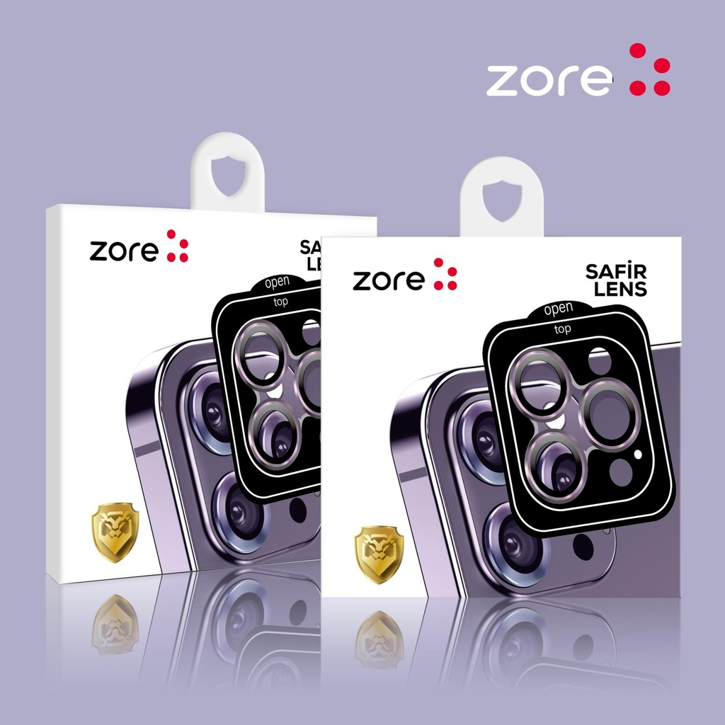 Apple iPhone 12 Uyumlu Zore CL-11 Safir Parmak İzi Bırakmayan Anti-Reflective Kamera Lens Koruyucu - 1