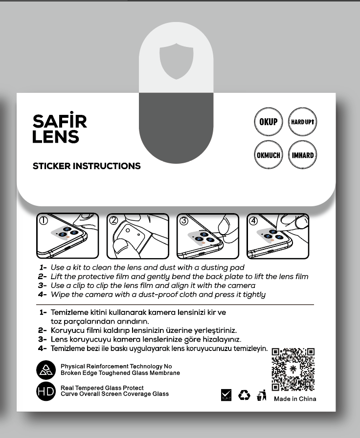 Apple iPhone 12 Uyumlu Zore CL-11 Safir Parmak İzi Bırakmayan Anti-Reflective Kamera Lens Koruyucu - 2