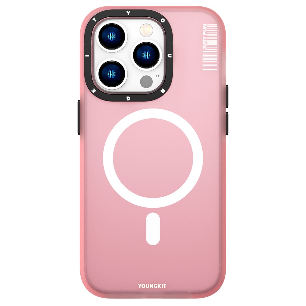 Apple iPhone 13 Pro Uyumlu Kılıf Magsafe Şarj Özellikli Youngkit Colored Sand Serisi Kapak - 11
