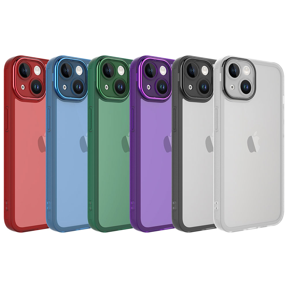 Apple iPhone 14 Uyumlu Kılıf Kamera Korumalı Transparan Zore Post Kapak - 1
