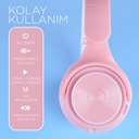 Zore M6 Pro Ayarlanabilir ve Katlanabilir Kulak Üstü Bluetooth Kulaklık - 1