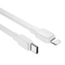 Wiwu Bravo Wİ-C004 Yassı Tasarım 20W Hızlı Şarj Özellikli Type-C to Lightning PD Kablo 1M - 2