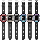 Apple Watch 7 41mm Uyumlu Zore KRD-88 Sert PC Kasa Koruyuculu Silikon Kordon - 2