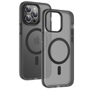 Apple iPhone 14 Pro Uyumlu Kılıf Mat Arka Yüzey Wireless Şarj Özellikli Zore Locik Kapak - 1