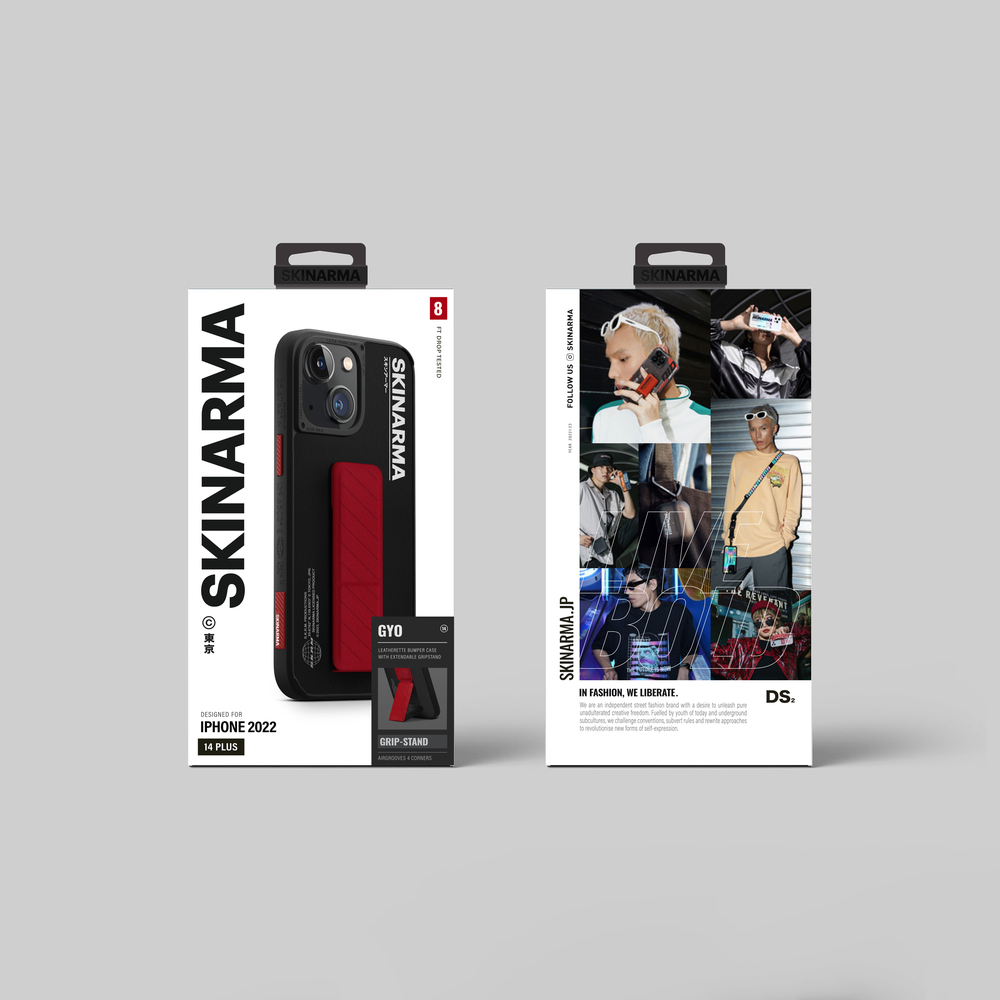 Apple iPhone 14 Uyumlu Kılıf SkinArma Standlı Deri Görünümlü Gyo Kapak - 3