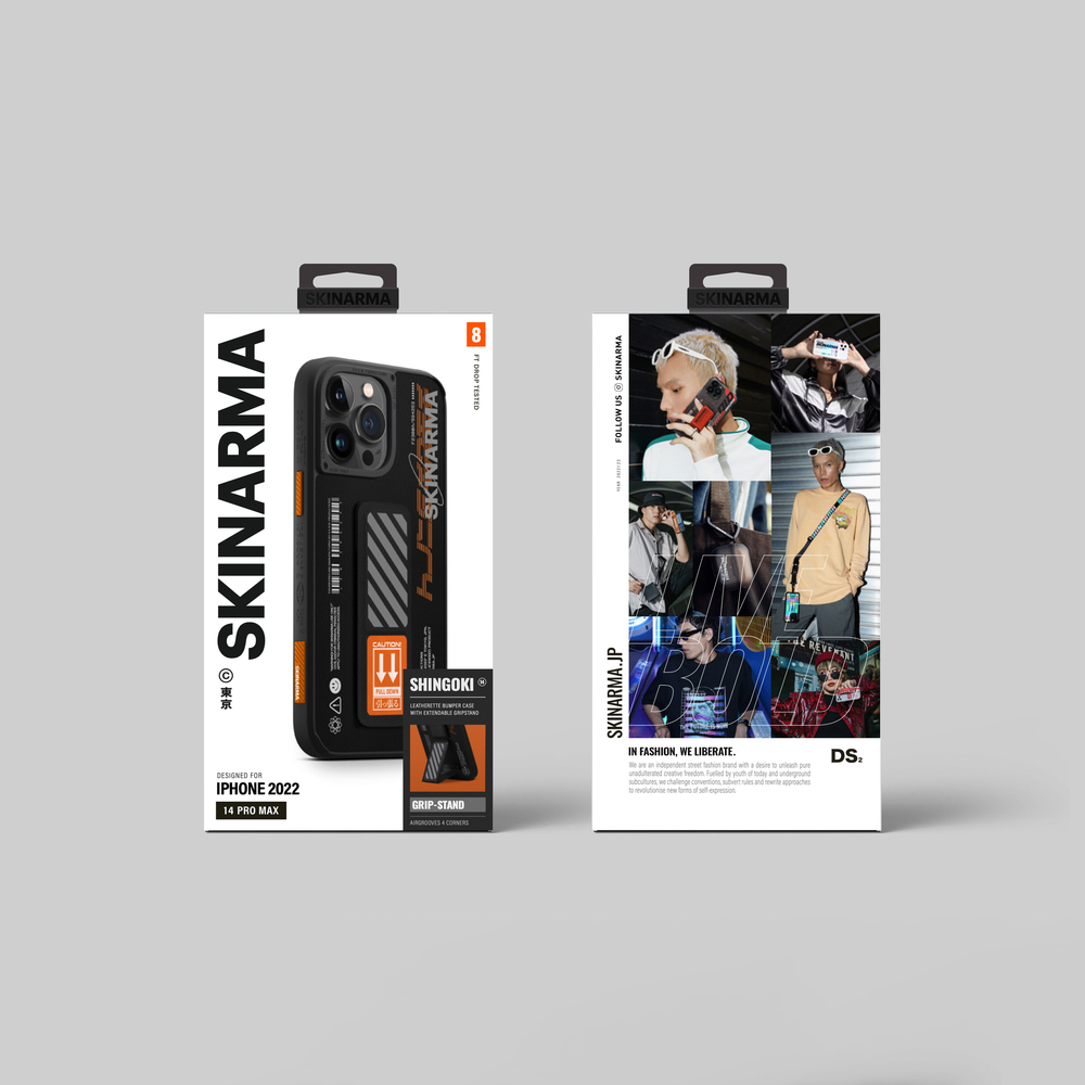 Apple iPhone 14 Pro Uyumlu Kılıf SkinArma Standlı Deri Görünümlü Shingoki Kapak - 5