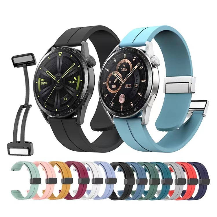 Samsung Galaxy Watch Active 2 44mm Uyumlu KRD-84 20mm Silikon Kordon - 1