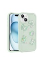 Apple iPhone 14 Plus Uyumlu Kılıf Kabartma Figürlü Parlak Zore Toys Silikon Kapak