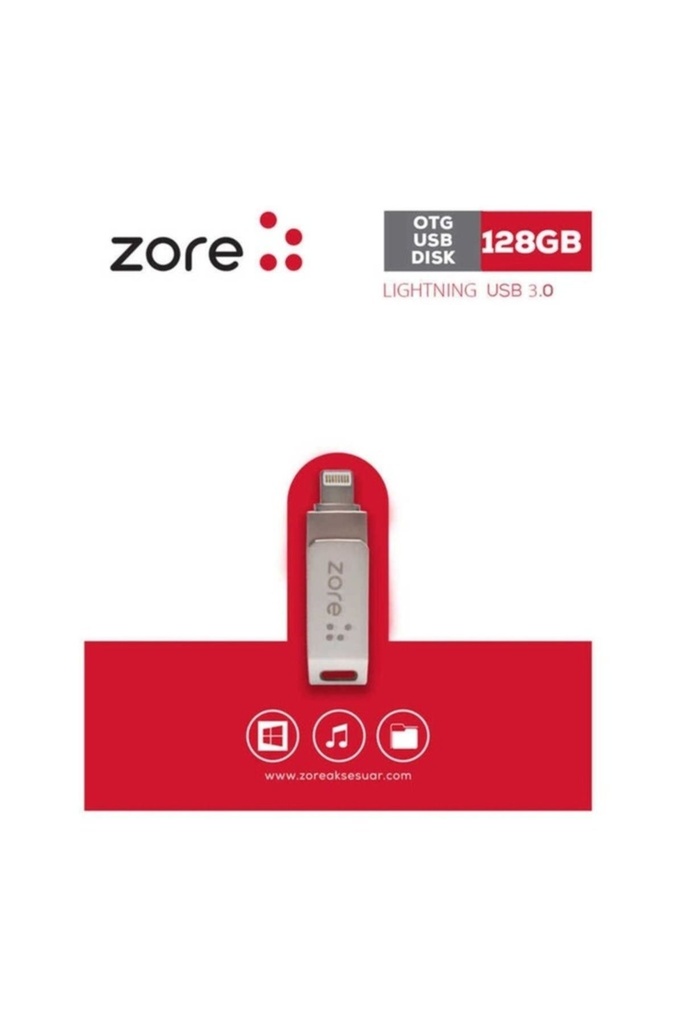 Zore 3.0 Lightning Metal OTG 128 GB