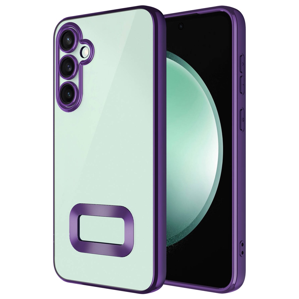 Samsung Galaxy A55 Uyumlu Kılıf Kamera Korumalı Logo Gösteren Zore Omega Kapak