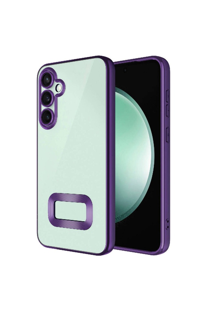 Samsung Galaxy S23 FE Uyumlu Kılıf Kamera Korumalı Logo Gösteren Zore Omega Kapak