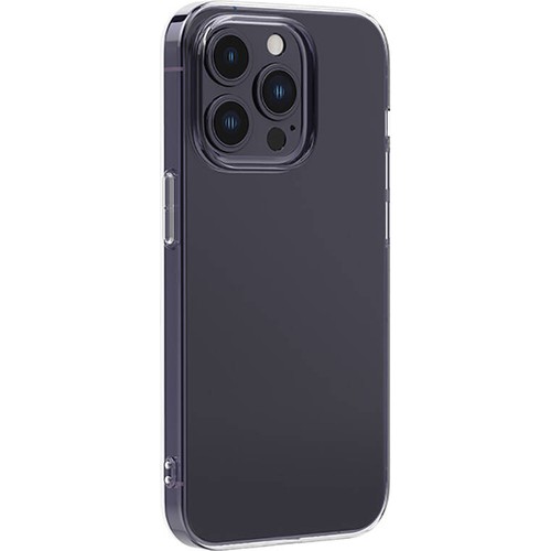 Apple iPhone 14 Pro Max Uyumlu Kılıf Airbagli Şeffaf Darbe Emici Silikon Tasarımlı Recci Clarity Serisi Kapak