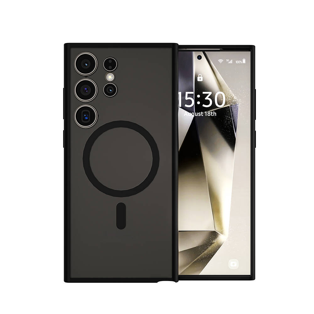 Samsung Galaxy S24 Ultra Uyumlu Kılıf Wiwu FGG-024 M-safe Şarj Özellikli Lekelere Dayanıklı Kapak