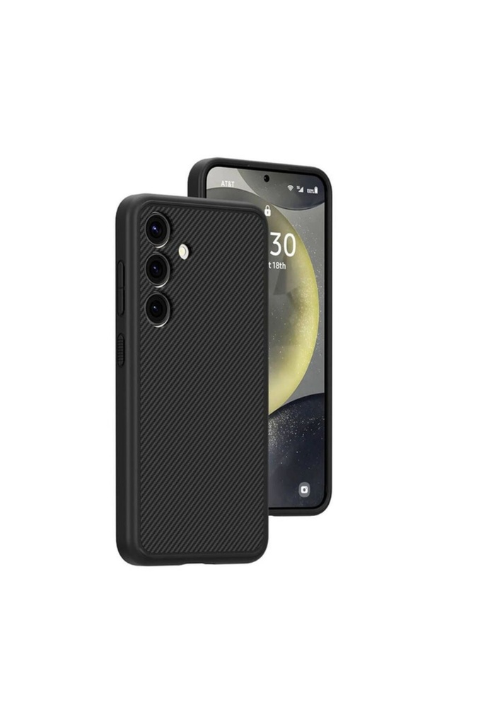 Samsung Galaxy S24 Plus Uyumlu Kılıf M-safe Şarj Özellikli Karbon Fiber Görünümlü Zore T-Karbon Kapak