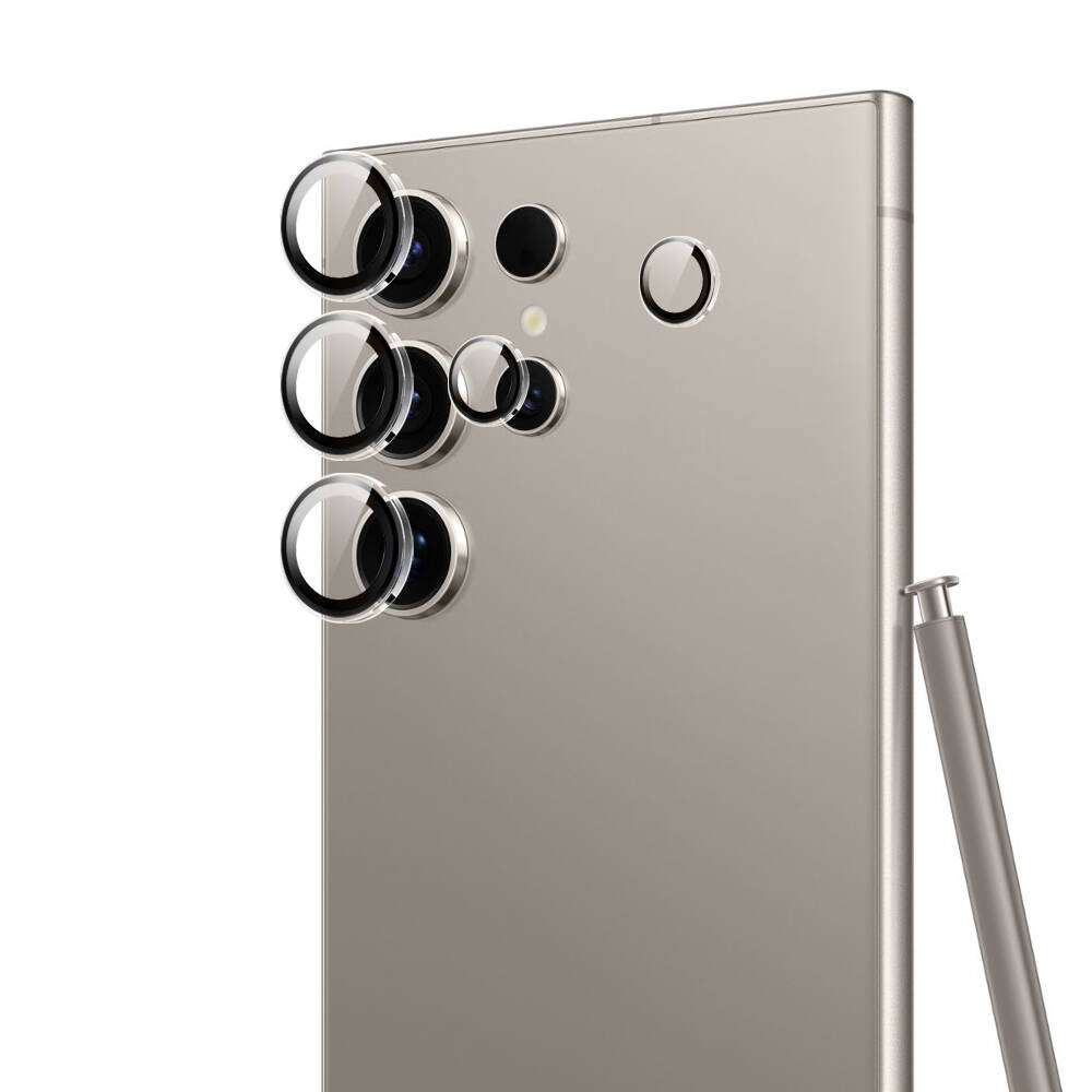 Samsung Galaxy S24 Ultra Uyumlu Wiwu LG-008 Lens Guard Darbelere Karşı Dayanıklı Kamera Lens Koruyucu