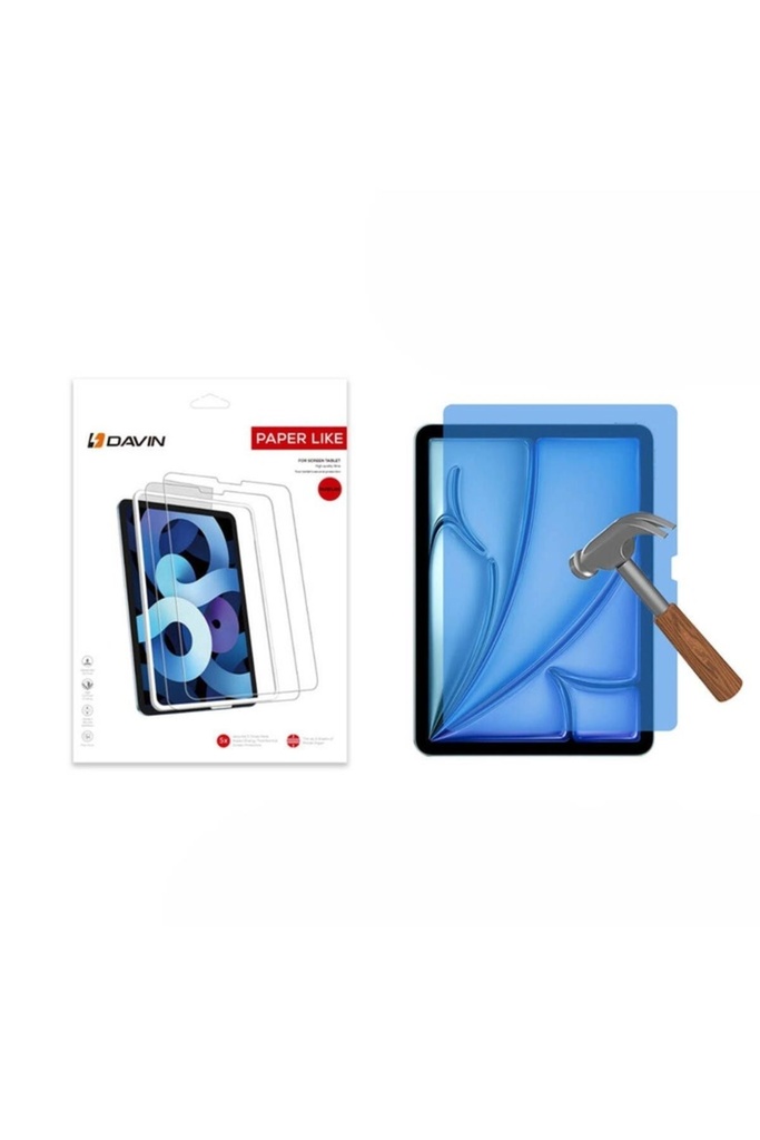 Apple iPad Air 13 2024 Uyumlu Kağıt Hisli Mat ​​​​​​​​​​​​​​​Davin Paper Like Ekran Koruyucu