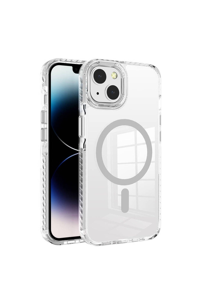 Apple iPhone 14 Uyumlu Kılıf M-safe Şarj Özellikli Airbagli Takılabilir Askı Aparatlı Zore Nana Kapak