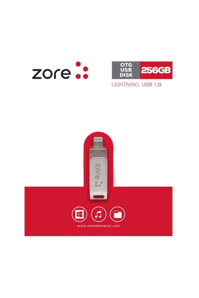 Zore 3.0 Lightning Metal OTG 256 GB
