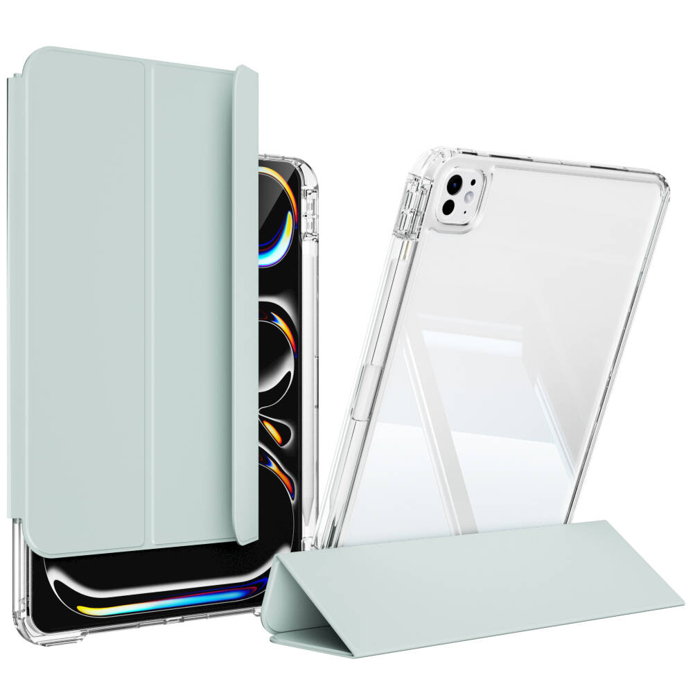 ​​Apple iPad Pro 13 2024 Uyumlu Kılıf Magnetik Ayrılabilen Airbagli Zore Sliding Tablet Kılıfı