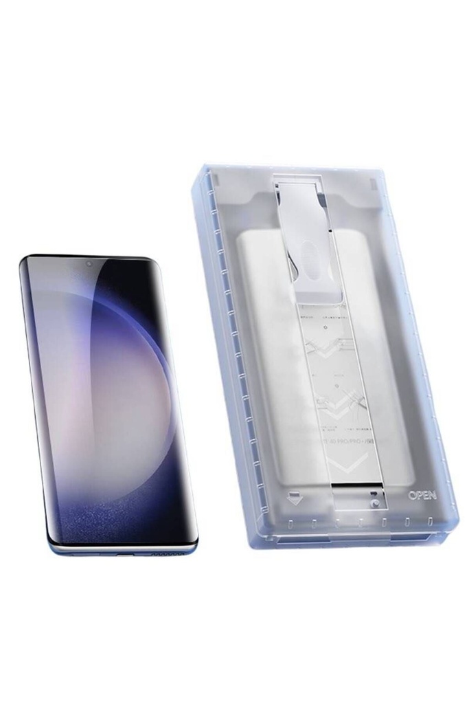 Samsung Galaxy S24 Ultra Uyumlu Zore Uygulama Aparatlı 6in1 Easy Body Privacy Ekran Koruyucu