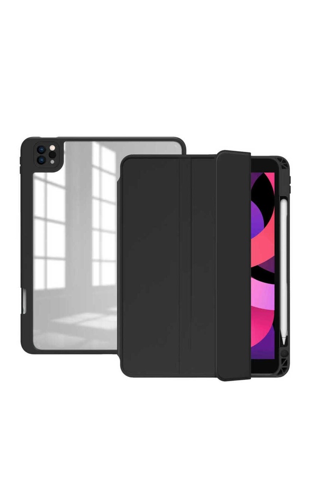 Apple iPad Air 11 2024 Uyumlu Kılıf Zore Nort Arkası Şeffaf Standlı Kılıf