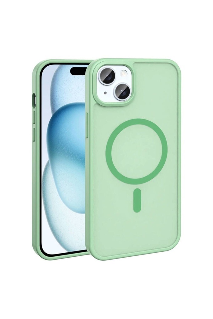 Apple iPhone 14 Uyumlu Kılıf M-safe Şarj Özellikli Mat Arka Yüzey Zore Sio Kapak