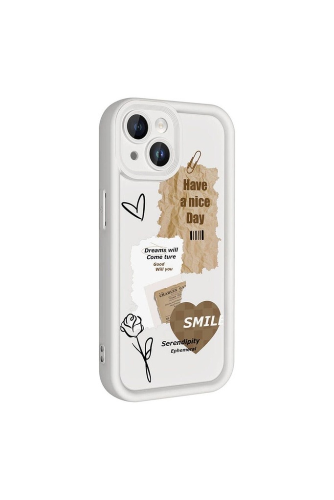 Apple iPhone 14 Uyumlu Kılıf Kamera Korumalı Baskılı Arka Yüzey Zore Klas Kapak