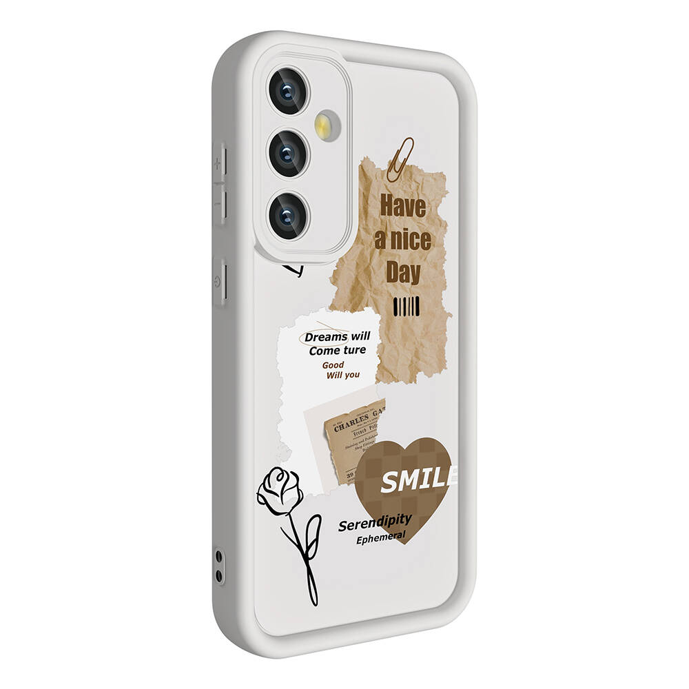 Samsung Galaxy A35 Uyumlu Kılıf Kamera Korumalı Baskılı Arka Yüzey Zore Klas Kapak