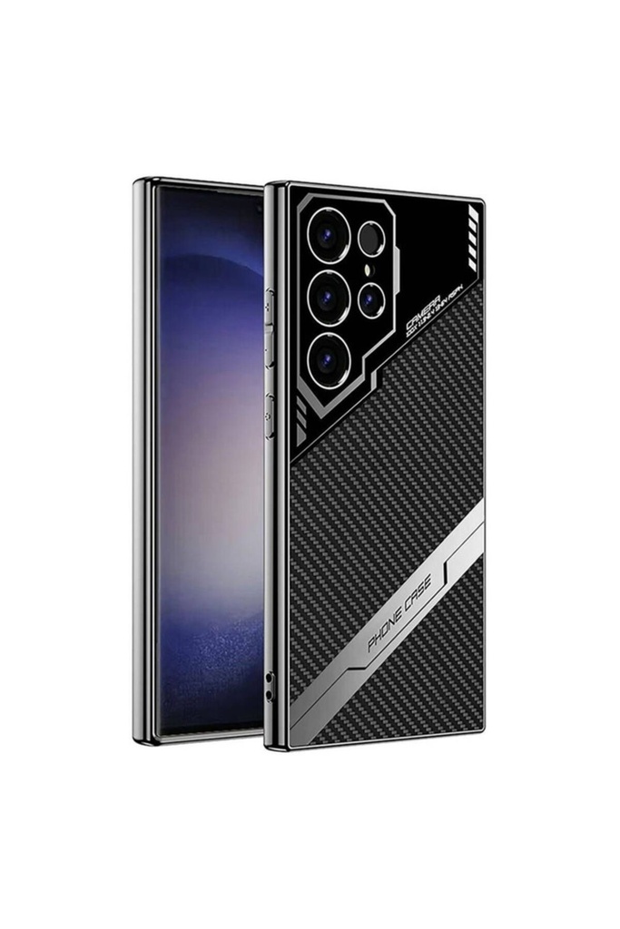 Samsung Galaxy S23 Ultra Uyumlu Kılıf Kamera Korumalı Karbon Tasarım Zore Yeni Seri Procase Kapak