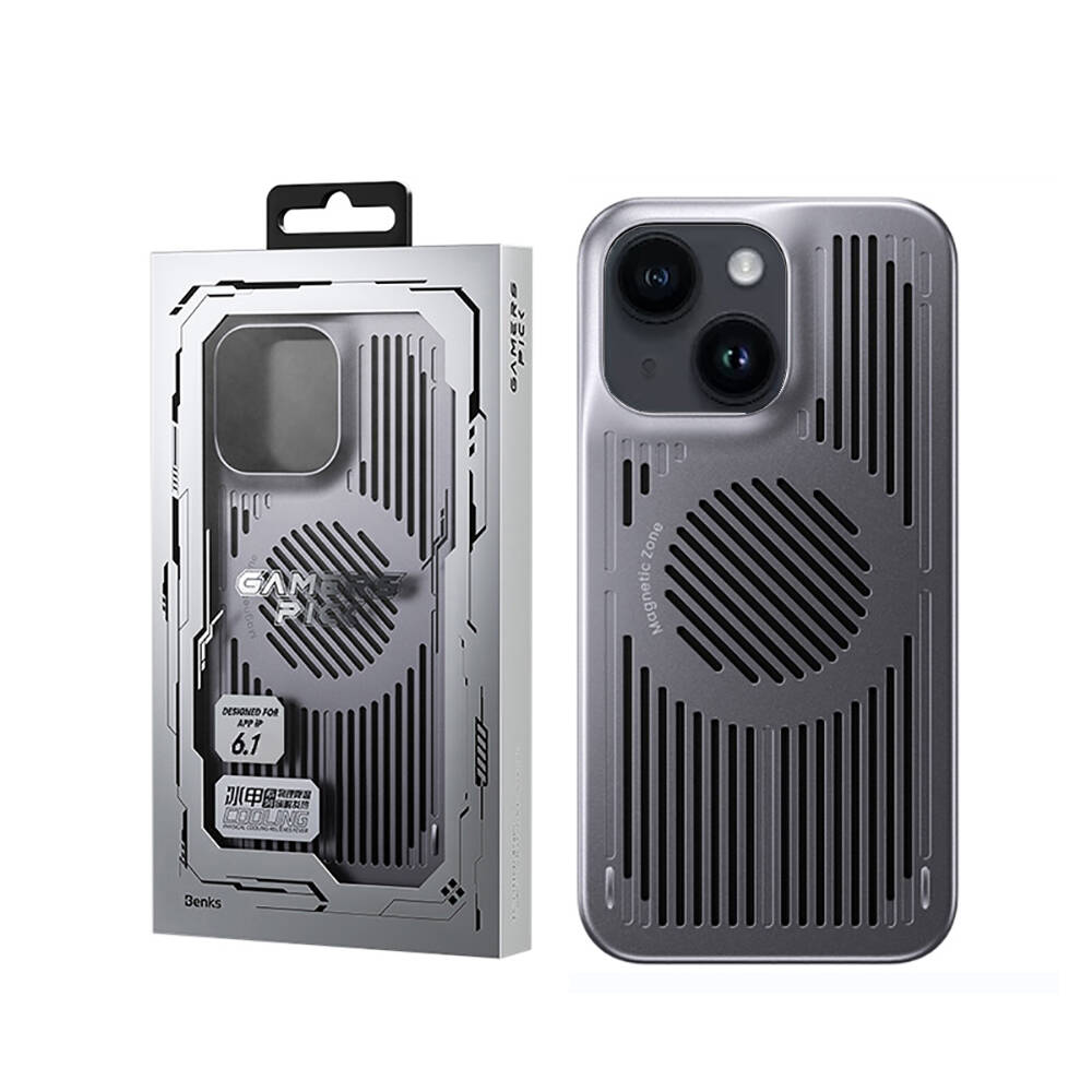 Apple iPhone 14 Uyumlu Kılıf M-safe Şarj Özellikli Soğutucu Benks Biliz Kapak