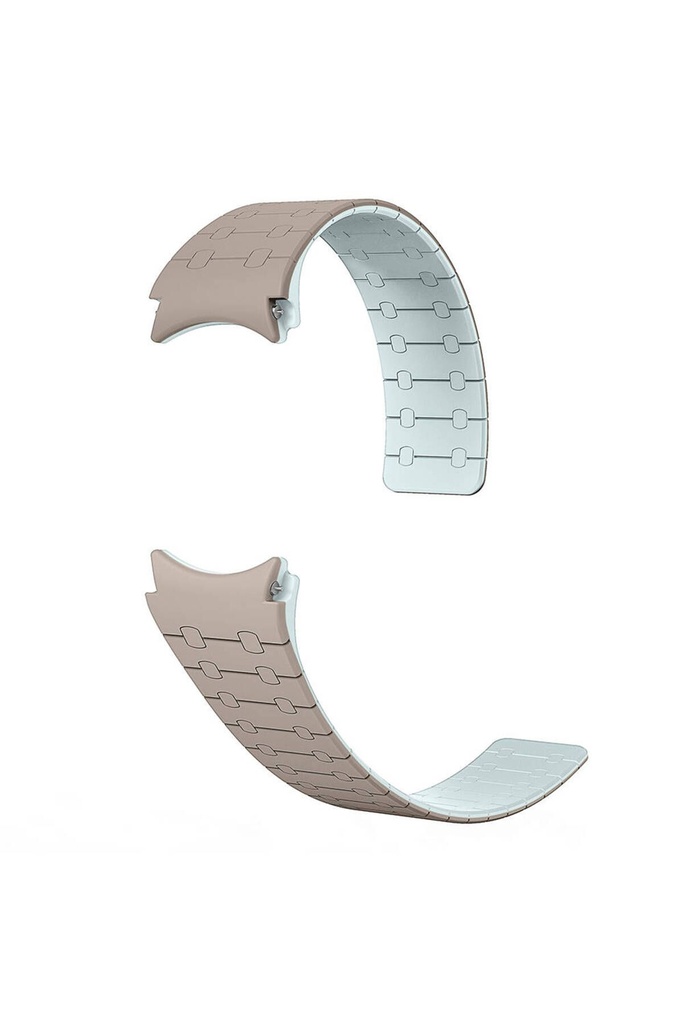 Samsung Galaxy Watch 5 Pro Uyumlu 45mm Zore KRD-111 20mm Çizgili Desenli Silikon Kordon