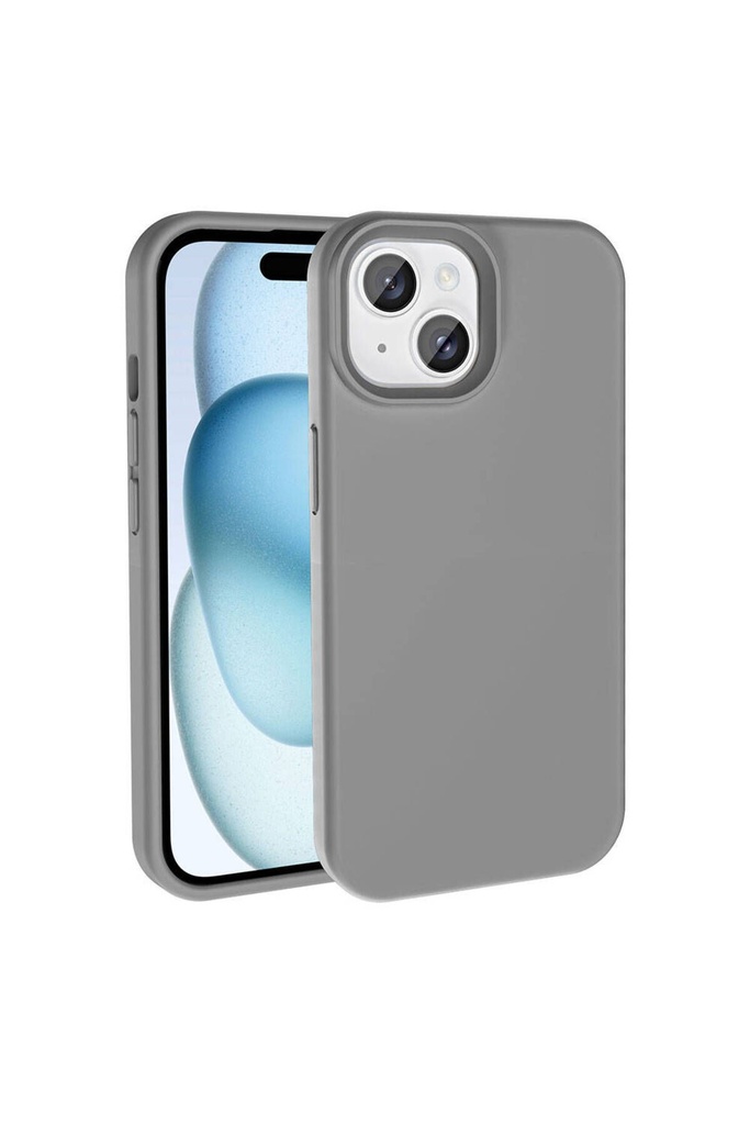 Apple iPhone 15 Plus Uyumlu Kılıf M-safe Şarj Özellikli Sıvı Teknolojili Silinebilir Sert Zore Kivi Kapak